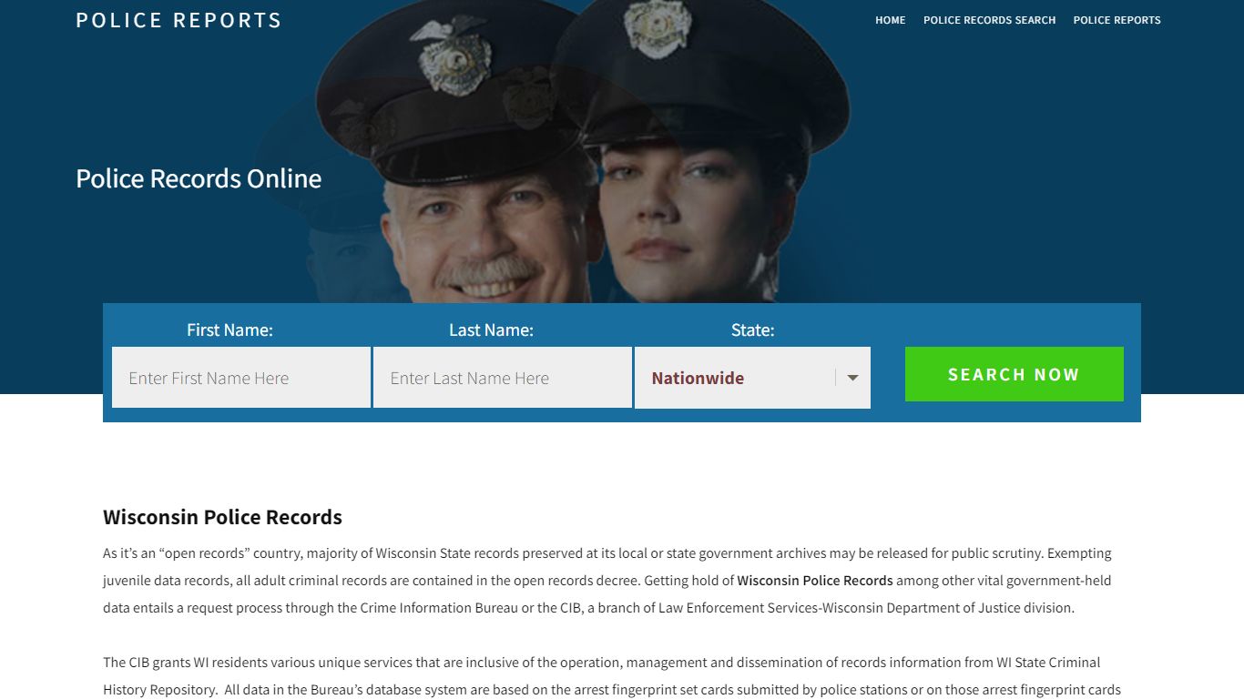 Wisconsin Police Records | Get Instant Reports On People
